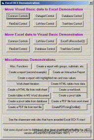 Excel OCX screenshot